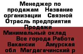 Менеджер по продажам › Название организации ­ Связной › Отрасль предприятия ­ Продажи › Минимальный оклад ­ 25 000 - Все города Работа » Вакансии   . Амурская обл.,Магдагачинский р-н